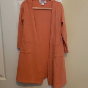 Lularoe kid cardigan Sariah, orange 2T